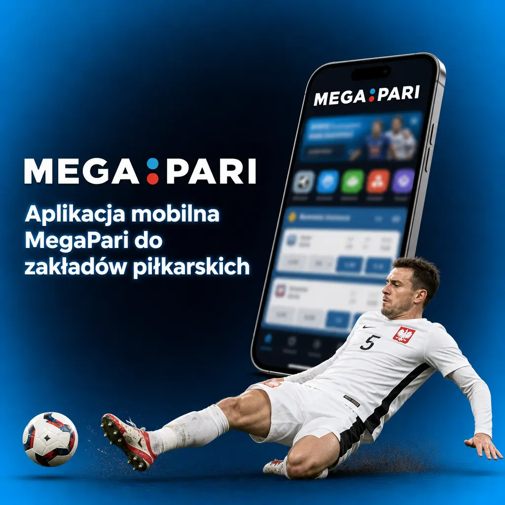 Aplikacja mobilna MegaPari na Androida i iOS do zakładów piłkarskich z kursami, statystykami i transmisjami live.