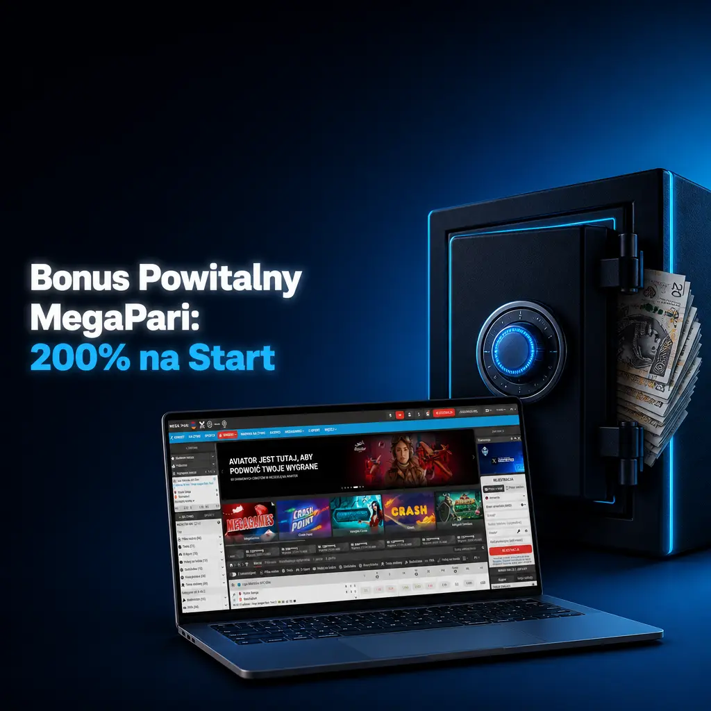 Bonus powitalny MegaPari 200% na start – oferta dla nowych graczy na zakłady sportowe i kasyno