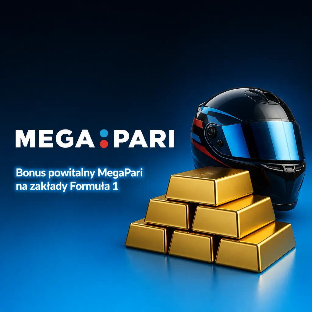 Bonus powitalny MegaPari 100% do 500 PLN na zakłady Formuła 1 – zwycięzca wyścigu i podium