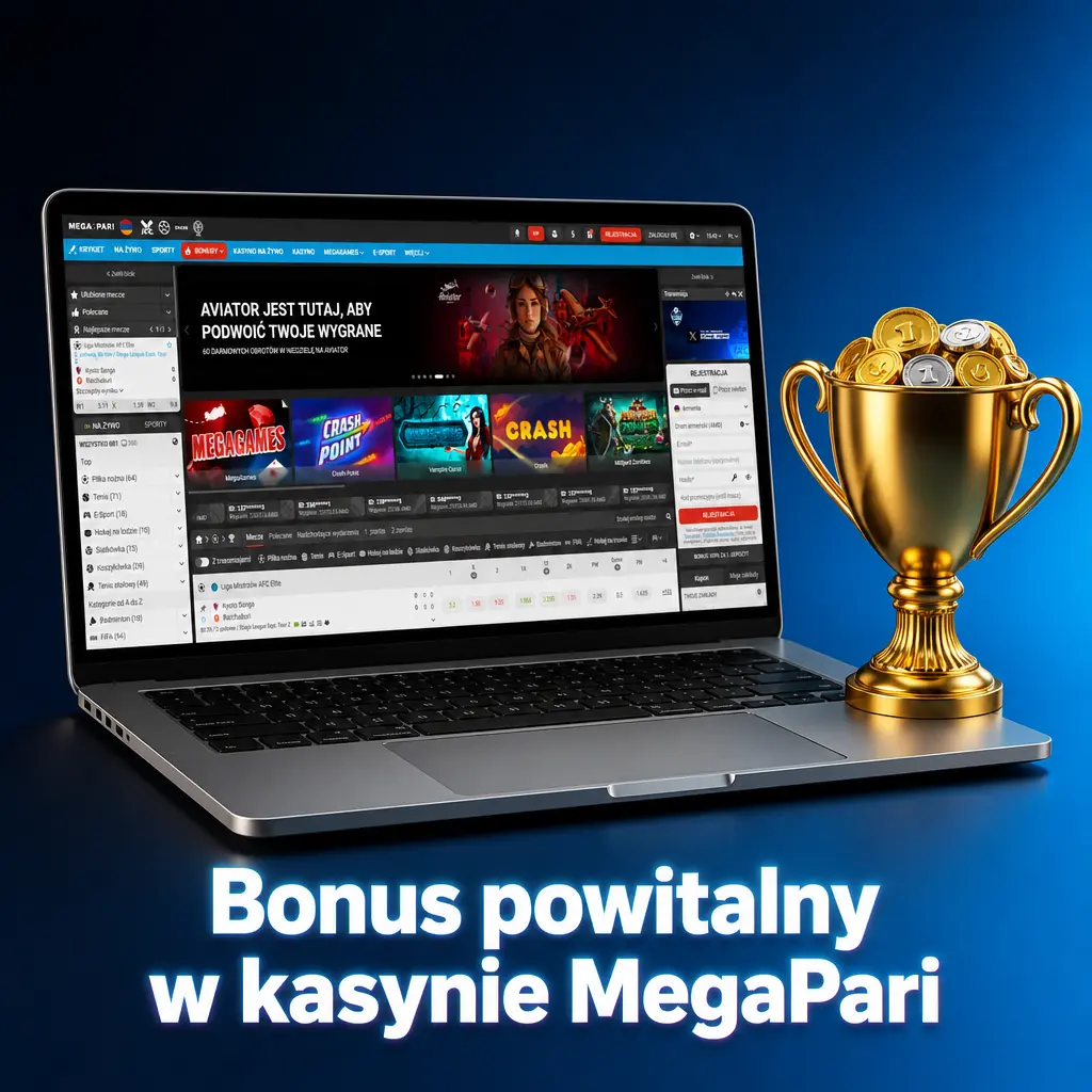 Bonus powitalny MegaPari – do 6400 PLN plus 150 free spinów na gry kasynowe po rejestracji