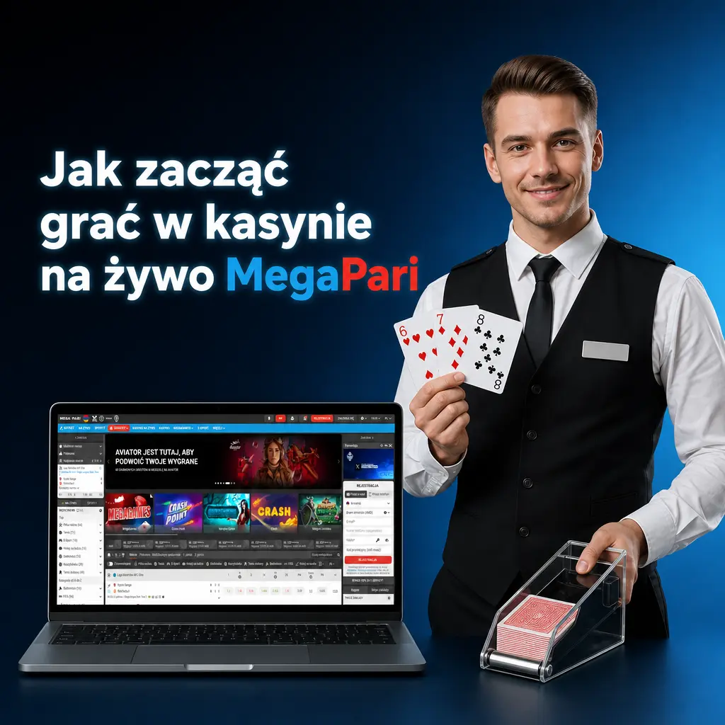 Jak zacząć grać w kasynie na żywo MegaPari: rejestracja, weryfikacja, wpłata i wybór stołu z krupierem