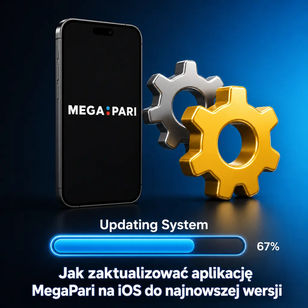 Aktualizacja aplikacji MegaPari na iOS – automatyczne ładowanie najnowszej wersji z serwera bez App Store.