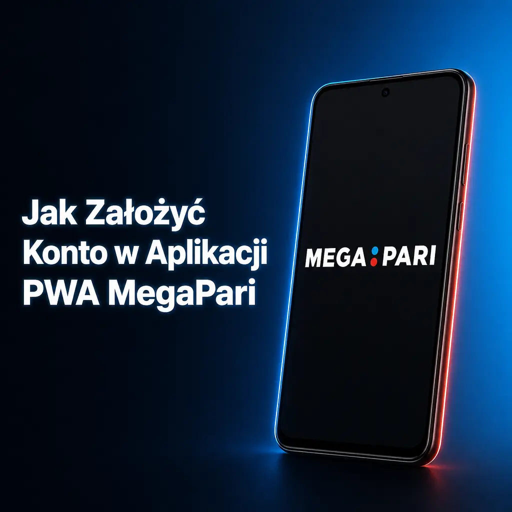 Instrukcja rejestracji konta w aplikacji PWA MegaPari krok po kroku na telefonie
