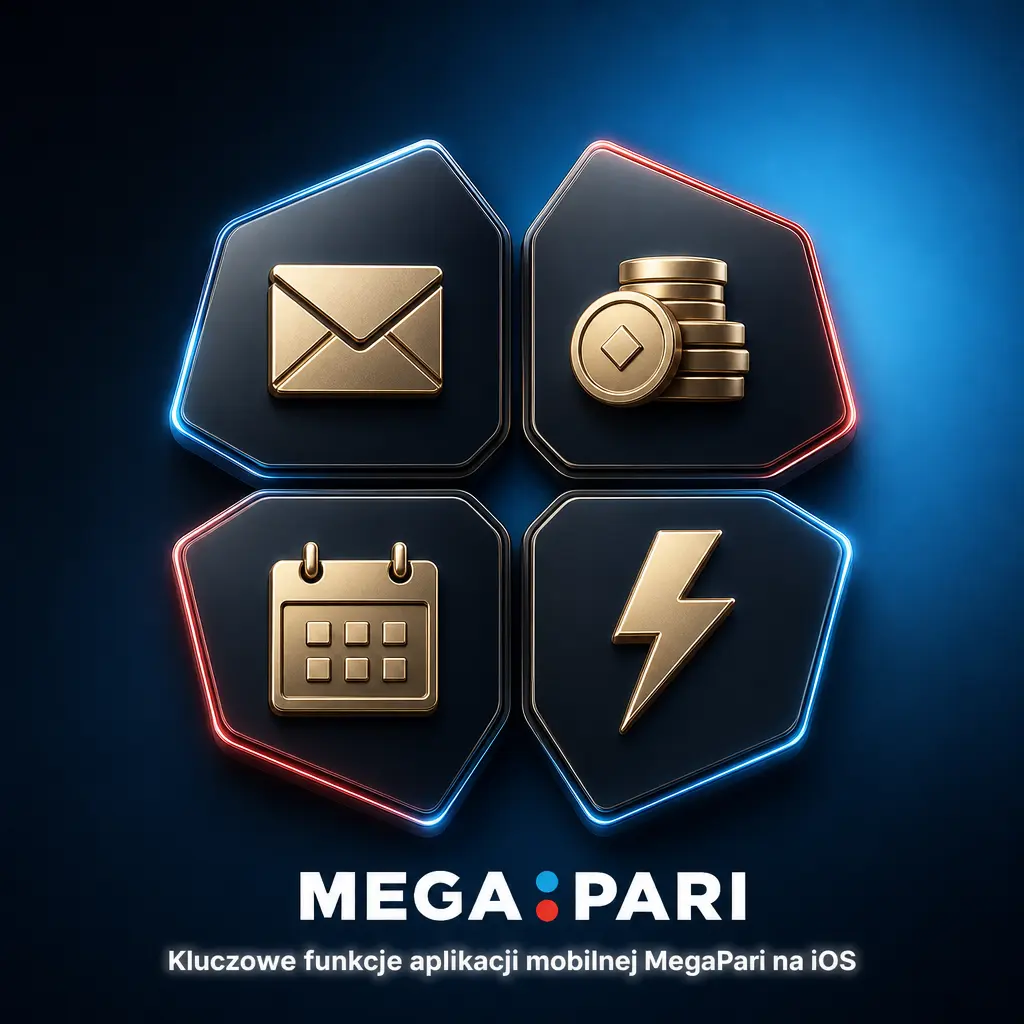 Aplikacja MegaPari na iOS: zakłady sportowe, kasyno, bonus do 6400 PLN, płatności BLIK i licencja Curacao eGaming.