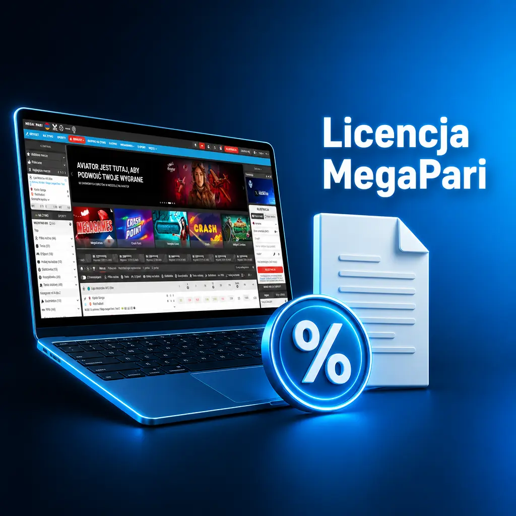 Licencja MegaPari Curacao eGaming nr 8048/JAZ2020-013 dla zakładów sportowych i kasyna online