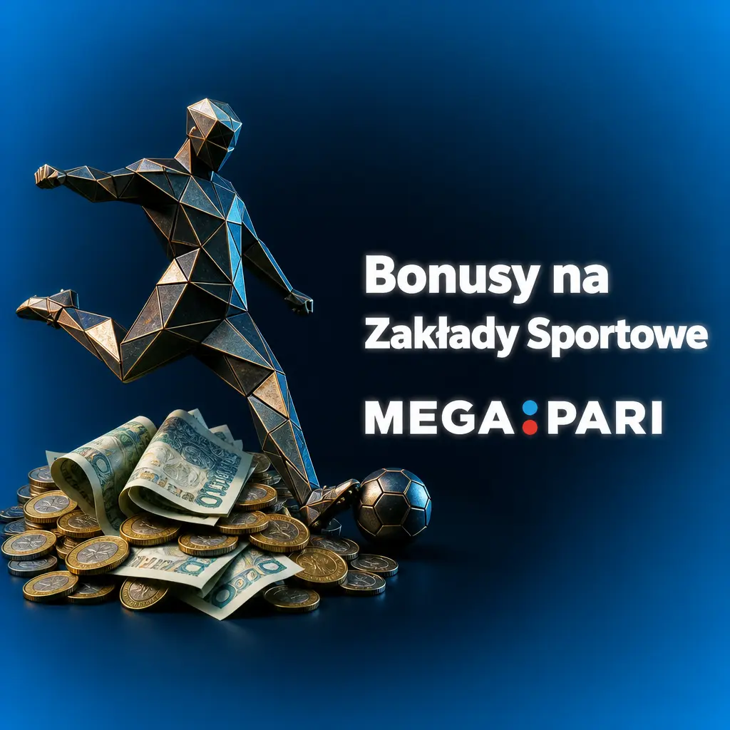 Bonusy sportowe MegaPari: wygrana do 100% za AKO, ubezpieczenie kuponu i cashback 10% za przegrane zakłady.