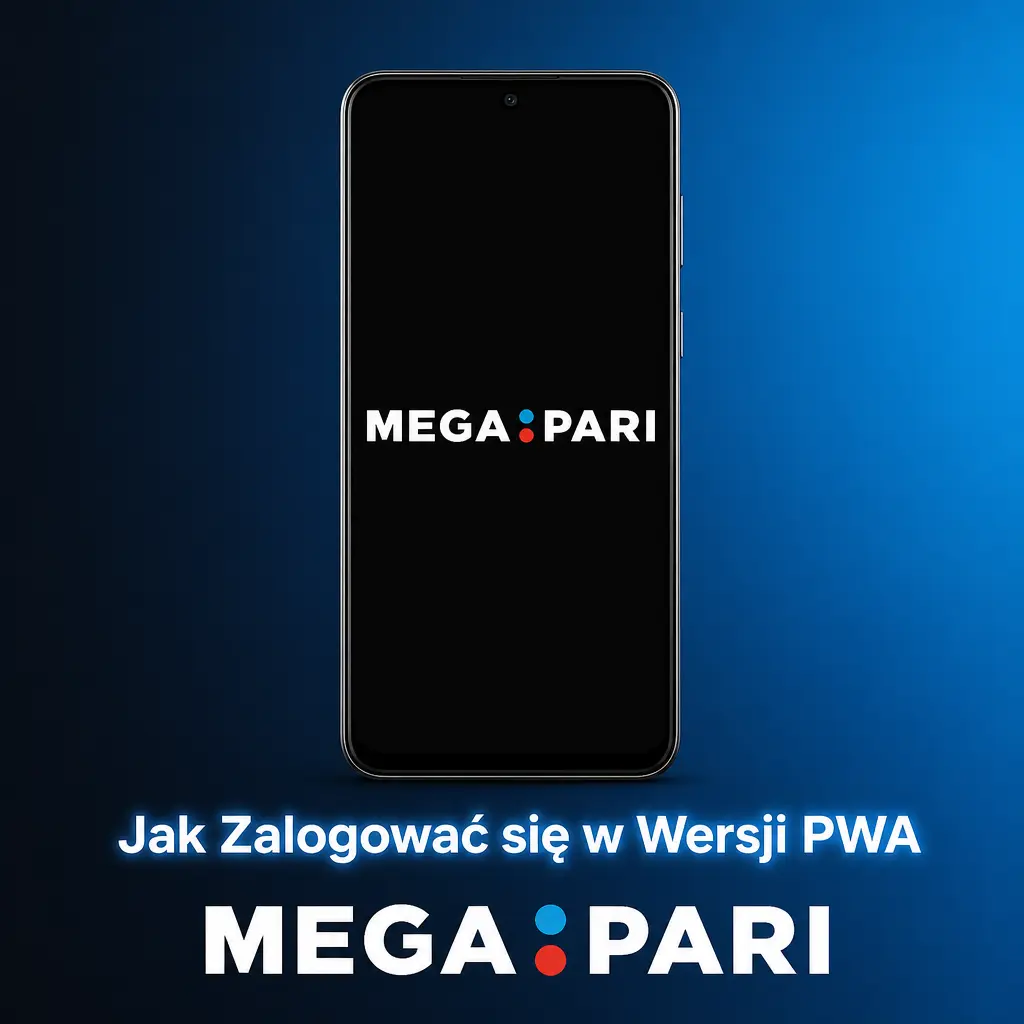 Logowanie do aplikacji PWA MegaPari – wpisz e-mail lub telefon i hasło, aby uzyskać dostęp do konta
