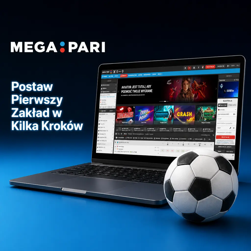 Instrukcja krok po kroku jak postawić pierwszy zakład sportowy na MegaPari za pomocą kuponu online