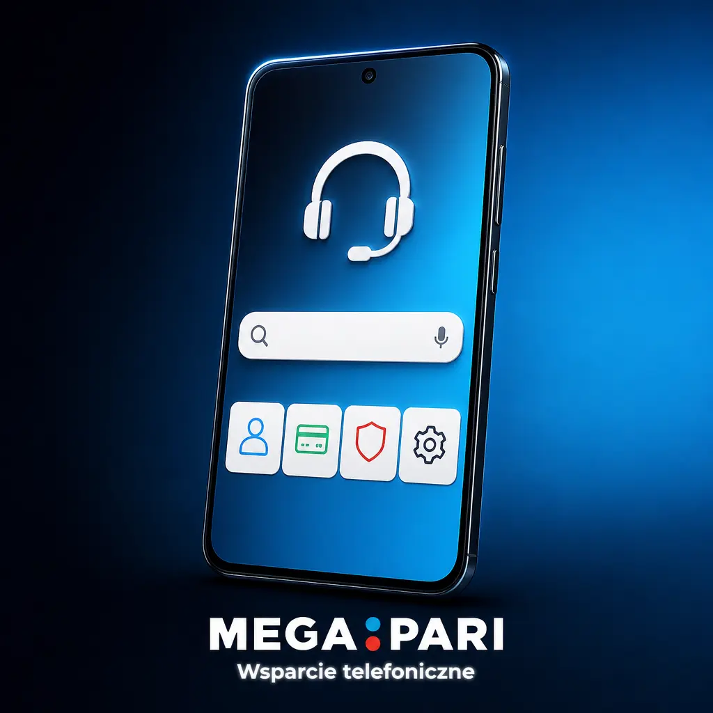 Wsparcie telefoniczne MegaPari – kontakt głosowy dla graczy VIP, pozostali korzystają z czatu na żywo lub e-maila