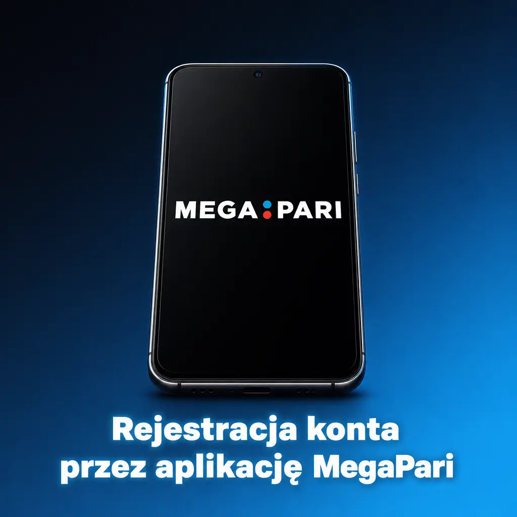 Rejestracja konta w aplikacji MegaPari – wybór metody: telefon, e-mail lub jedno kliknięcie, formularz zakładania konta.