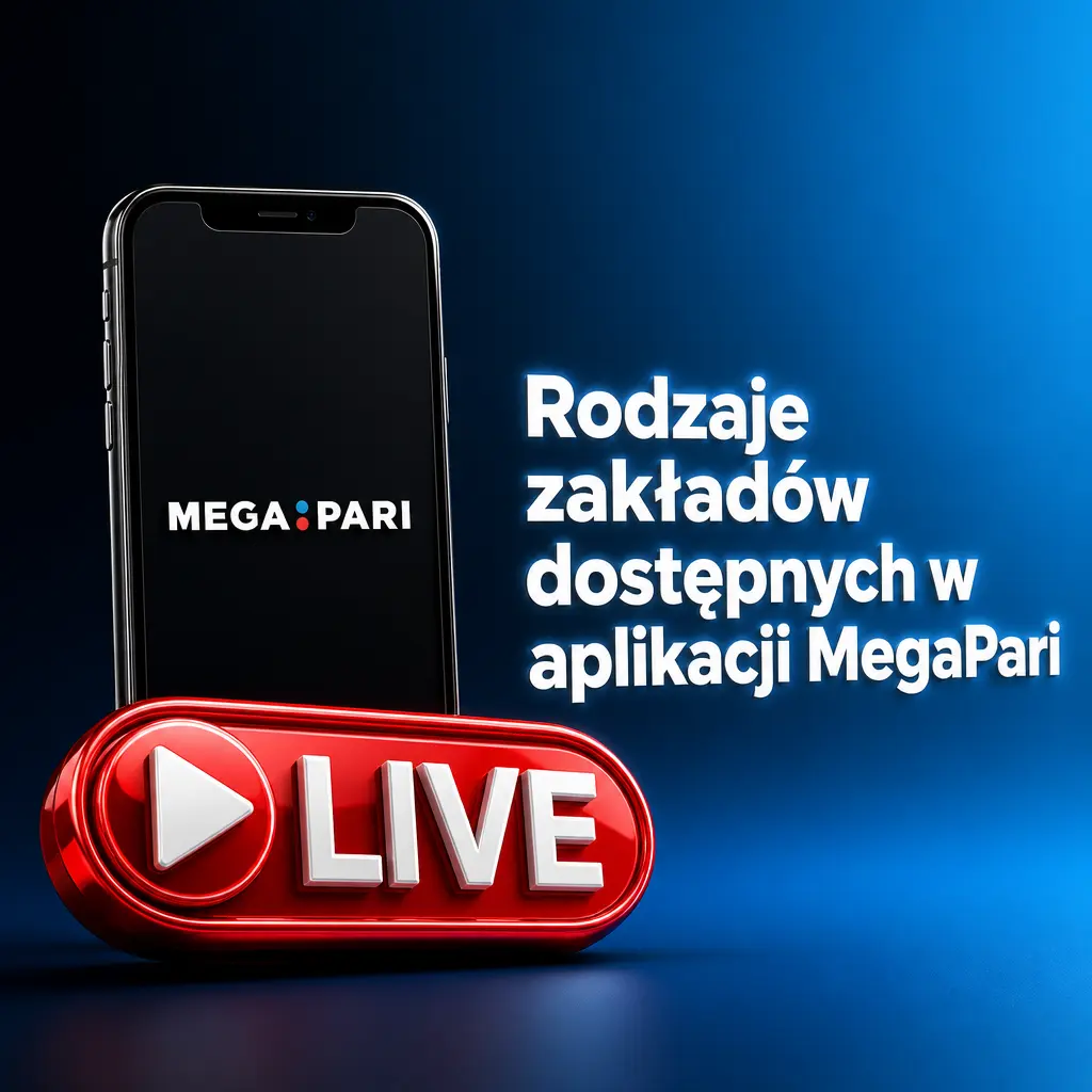Rodzaje zakładów w aplikacji MegaPari: pojedynczy, AKO, systemowy, na żywo oraz opcja Cash Out.