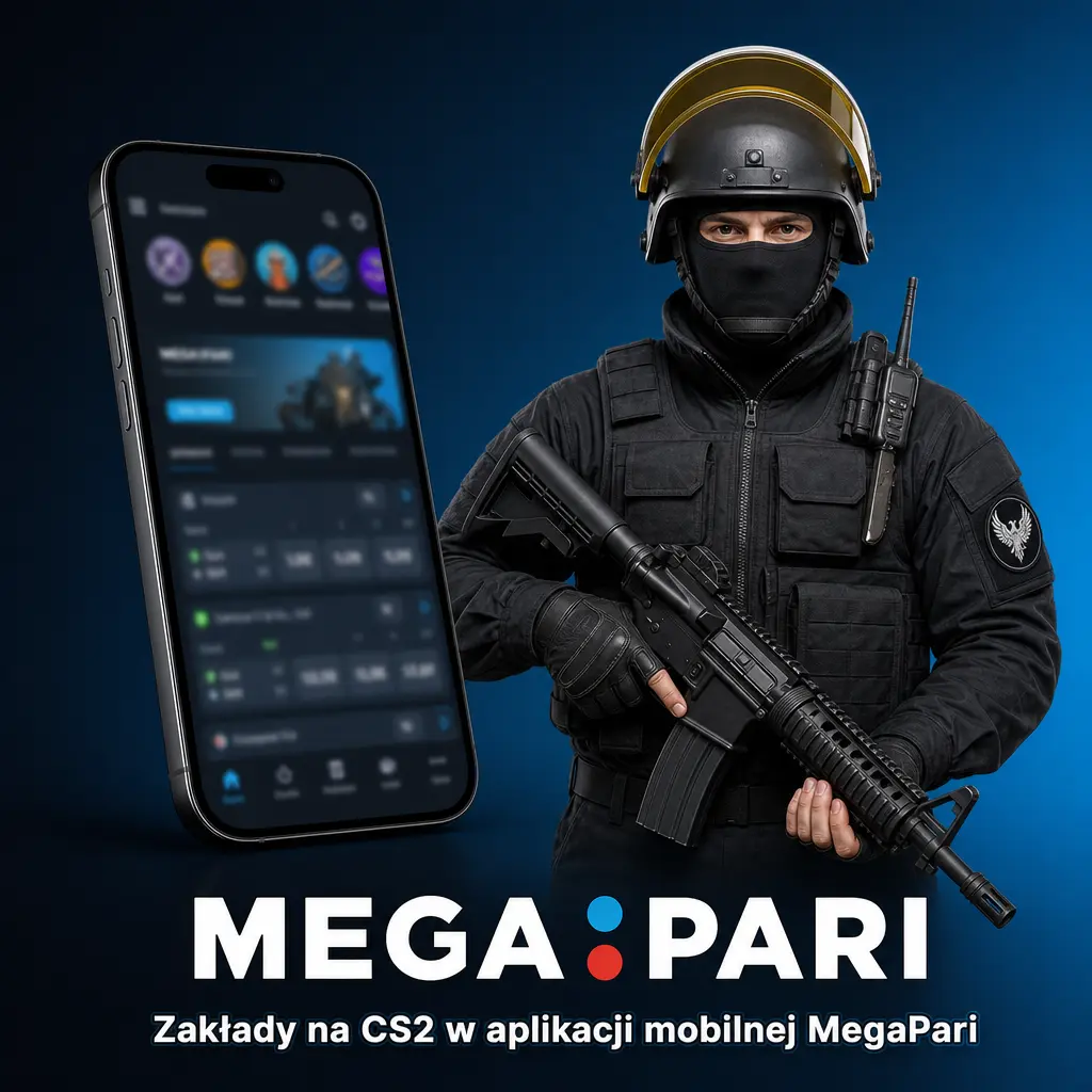 Aplikacja mobilna MegaPari do obstawiania zakładów na CS2 na Android i iOS z aktualnymi kursami